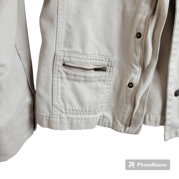 I.e. Relaxed | 100% Cotton Tsupe Beige Jacket Womens Small - Picture 3 of 10